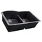 Nantucket Sinks 60/40 Double Bowl Undermount Granite Composite Black PR6040-BL-UM - alternate 2